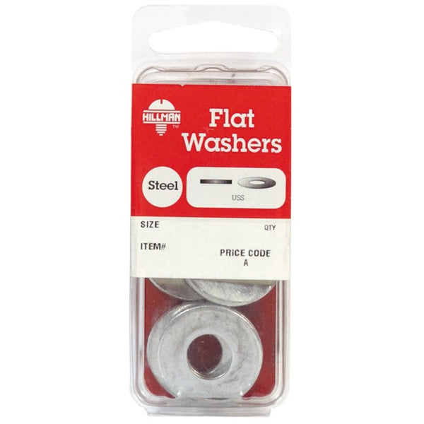 FLAT WASHER 1/4, 20PK
