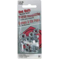 HEX NUT 1/4-20, 12 PK